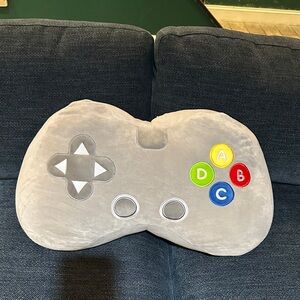 Gray Plush Game Controller Pillow Big pillow